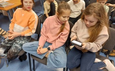 Odwiedziny dzieci z klas II c i II d z Publicznej Szkoły Podstawowej w Myszyńcu