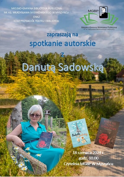 Spotkanie autorskie z Danutą Sadowską